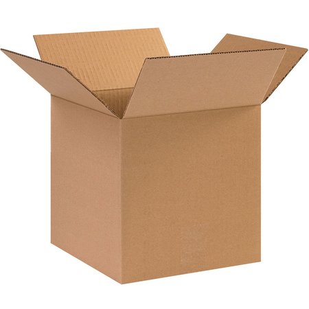 THE PACKAGING WHOLESALERS 10 x 10 x 10 Cube Cardboard Corrugated Boxes BS101010